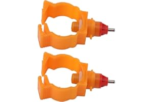 100pcs Chicken Nipple Drinking Fountains Spring Bayonet ABS G3 4 Poultry Water Drinker Nipples Clip for Farm
