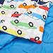 Amazon Basics Kid's Comforter Set - Soft, Easy-Wash Microfiber - Twin, Multi-Color Racing Cars