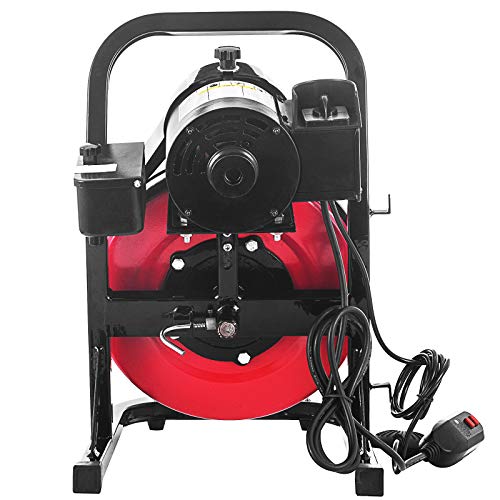 SHZOND Drain Cleaning Machine 1/2 Inch x 50 Ft Drain Cleaner Machine with 4 Cutter and Foot Switch Electric Drain Pipe Cleaner for 1 to 4 Inch Pipes (50 FT) - Thumbnail 3
