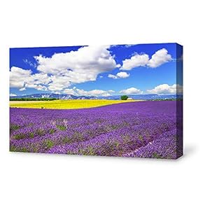 Purple Lavender Flower Painting Wall Poster Decor for...