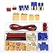 Glarks 76pcs T-Plug / XT60 / XT90 / EC3 / EC5 Male & Female Plug Adapter Connectors Kit [Including: 14 GA Silicone Wire and Shrink Tubing] for RC Lipo Battery Accessories