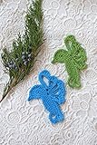 Crochet Appliques Hummingbirds Sewing craft Bird decoration Crochet flying bird embellishment supplies crocheted sewing accessories Set of 2 Girlfriend gift
