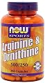 Arginine/Ornithine Now Foods 500 Caps