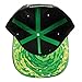 RICK AND MORTY Portal Adult Black Snapback Cap Hat