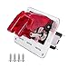 JIANFA Toggle Switch,Dc 12v Metal wire drawing face plate Car Toggle Switch with LED Indicator For For Racing Sport Competitive Car (RED)