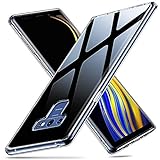 ESR Glass Back Galaxy Note 9 Case, 9H Tempered Glass Back Cover [Mimics The Glass Back of Galaxy Note 9][Scratch-Resistant]+Soft Silicone Bumper Compatible for Samsung Galaxy Note 9 6.4 inch, Black