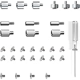 30PC M.2 Nvme SSD Screw Kit, M.2 Standoff and Mounting Screws for Asus ASRock Gigabyte MSI Motherboard & Nvme SSD, for Laptop