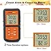 Electronic Digital Smoker Thermometer BBQ Oven Grill Food Meat (Stainless Steel Probe) (orange)
