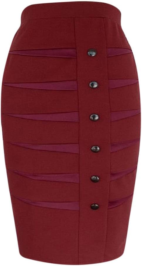 Loyalt Women's Professional hind Skirts Wear to Work Bodycon Dress Skirits
