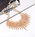 MOLOCH Sparkling Druzy Leaf Choker Necklace Fashion Gold-Tone Collar Necklace Bib Statement Chunky Tribal Necklace Woman Jewelry