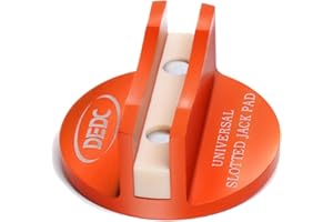 DEDC Universal Aluminum Grooved Magnetic Jack Pad, Jacking Puck Pinch Weld Frame Rail Adapter, Oil Change Mush Haves, Change Tire Repair Tires Oil Must Have, for Car SUV Truck Pickup Sedan MPV Wagon