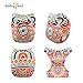 babygoal Reusable Cloth Diapers for Baby Girls, One Size Adjustable Washable Pocket Nappy Covers 6 Pack+ 6pcs Microfiber Inserts+4pcs Bamboo Inserts 6YDG02