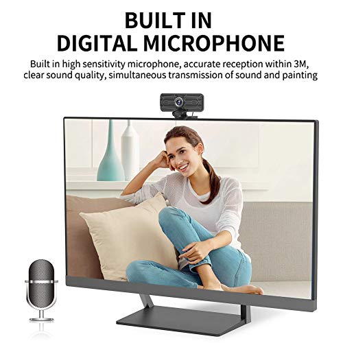 Hcman-1080P-Full-HD-Camera-Gsou-T16S-Dustproof-and-Peepproof-Camera-for-Computer-Built-in-Microphone-77-Degree-Wide-Angle-Webcam-for-Video-Conference-Recording-Gaming-Skype-OBS