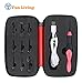 Improved Size Label Fun Living 10 Piece Accessories Kit Includes 9 Interchangeable Heads and 1 Mini Wrench (Replacement Set ONLY) 2.5mm to 6.5mm for Rechargeable 9 in 1 LED Lighted Crochet Hooks