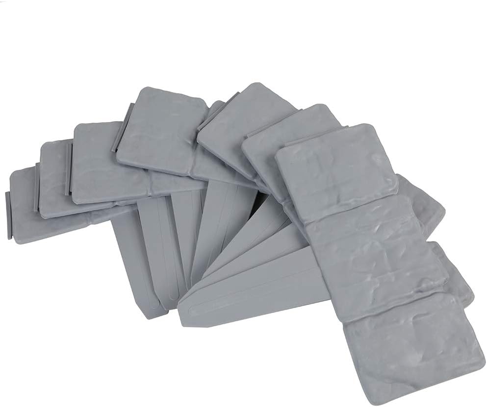 OTOEZ 10/20/30/50Pcs Plastic Garden Edging Border Stones Effect Fence Lawn Plant Border Flower Bed Protection Landscape Décor,10Pcs