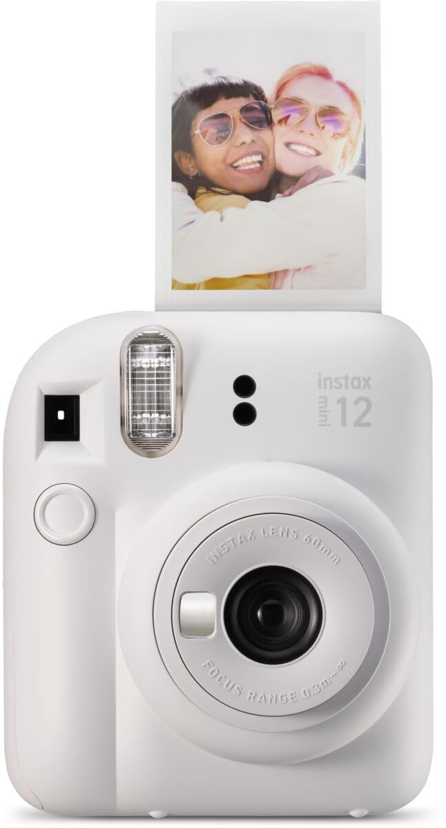 Photo 1 of Fujifilm Instax Mini 12 Instant Film Camera, Clay White