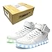 iTURBOS Hover Light Up Shoes - Light Up LED Shoes for Kids Size 4.5(M)WomenEU35 - 7 Static & 3 Dynamic Color Modes, 1 Strobe Mode - Trendy Rechargeable LED Sneakers (Charger Included)
