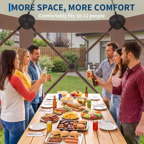Garvee 12x12 Pop Up Gazebo Review: Hexagonal Screen Tent with Side Panels image 24