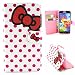S5 Case,Galaxy S5 Case,Samsung S5 Case,MANBO **New** Fashion Leather Folio Magnet Wallet Stand Case Cover For Samsung Galaxy S5 i9600 - Bow-knot