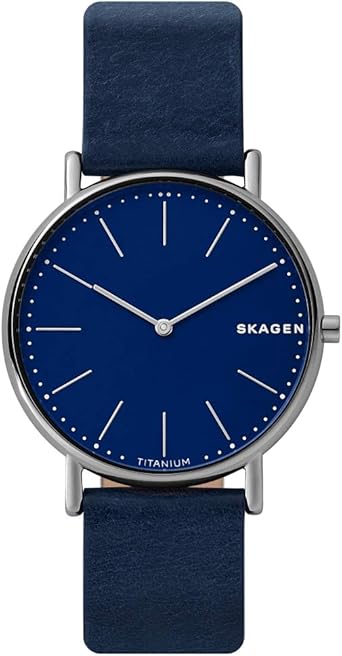 Skagen Reloj Analógico para Hombre de Cuarzo con Correa en Cuero SKW6481