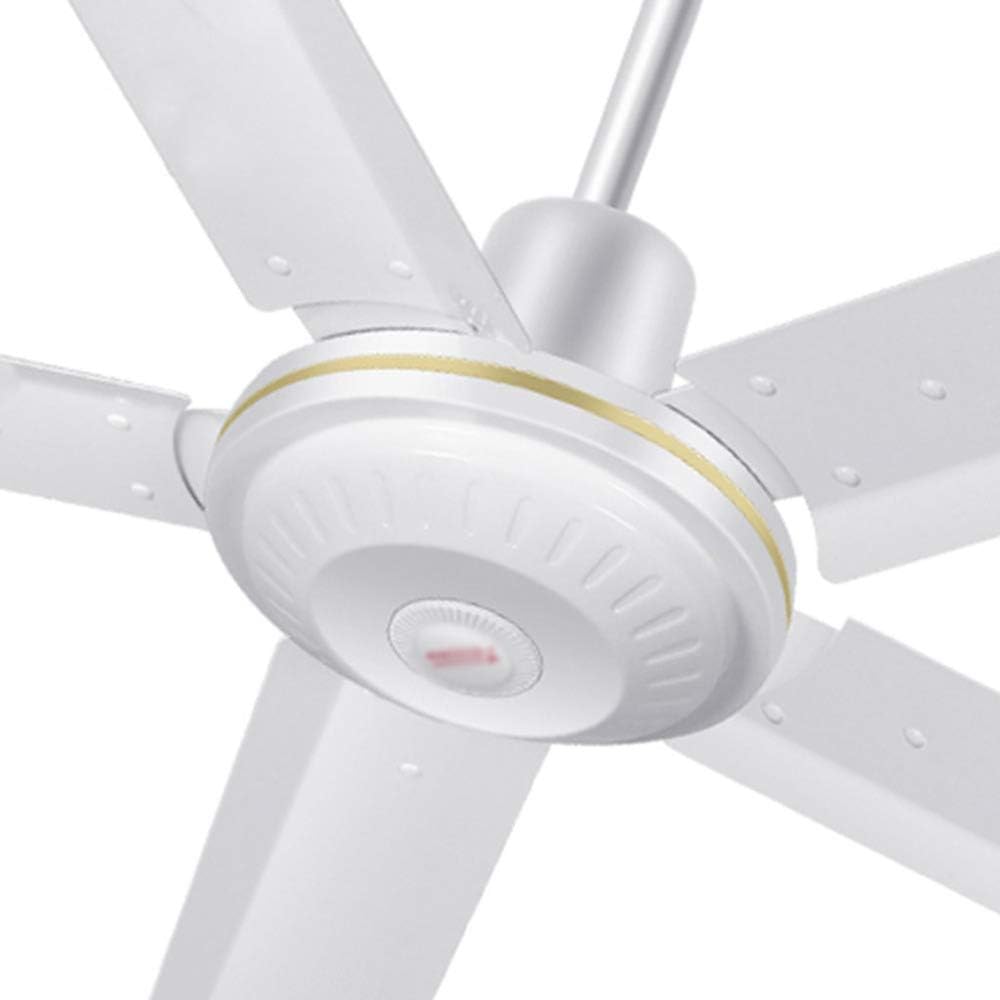 DRAGDS Ventilador de Techo 1400Mm Mudo Casa Oficina Ventilador Eléctrico el Centro Comercial Colegio Ventilador Industrial 220V 110W Desgaste Y Durabilidad/blanco / 1.400 mm.