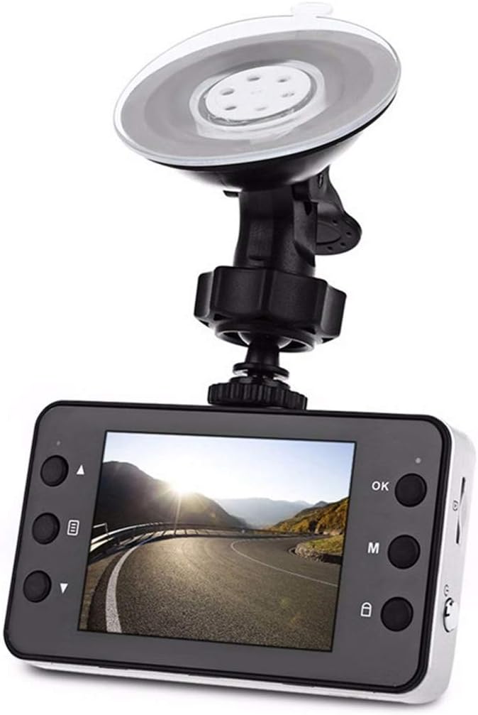 Mini Camera Recorder K6000 Camcorder 2.3" 1080 Full HD Drive Auto Tachograph 90 Degree Shooting Angle Night Vision (Color : Black)