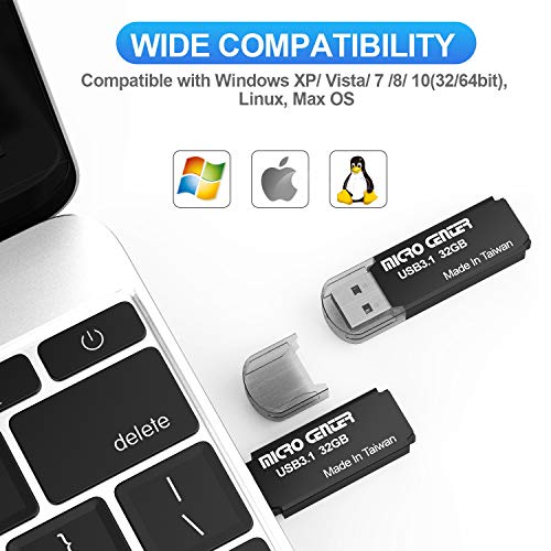 Micro Center Pro 2 Pack 32GB USB 3.1 Gen1 Flash Drive Faster USB Stick