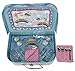 Oojami 23 Piece Childrens Pretend Tin Tea Set Including a Carrying case Unicorn Theme