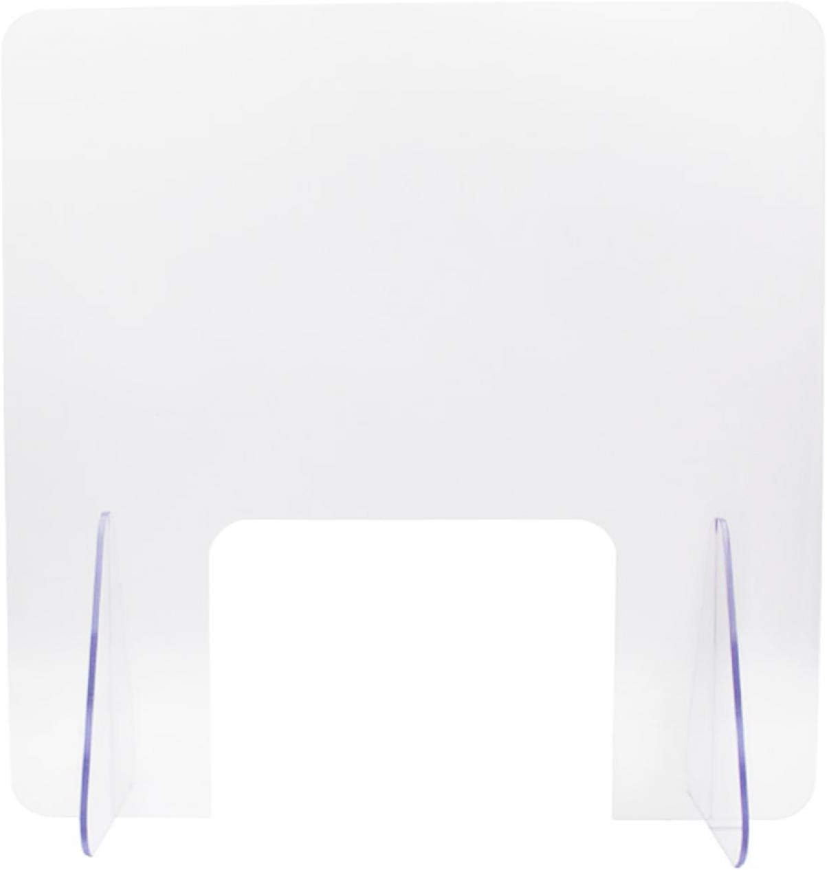 POHOVE Sneeze Guard For Counter,Desk Sneeze Guard Shield,Protective Freestanding Shield With