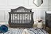 Million Dollar Baby Classic Ashbury 4-in-1 Convertible Crib with Toddler Bed Conversion Kit in Manor Grey, Greenguard Gold Certified
