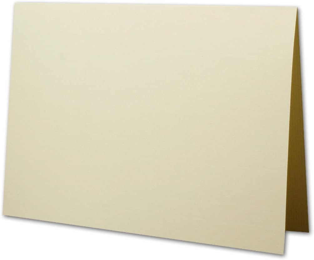 Card Packs/Folding Cards/Envelopes B6 in Cream Chamois/Ribbed 100 Sets Creme-Chamois - Image 3