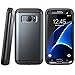 Supcase Galaxy S7 Case, Water Resistant Full-Body Rugged Case with Built-in Screen Protector for Samsung Galaxy S7 2016 Release, 3 Interchangeable Covers, Retail Package (Gun Metal/Silver/Gold)