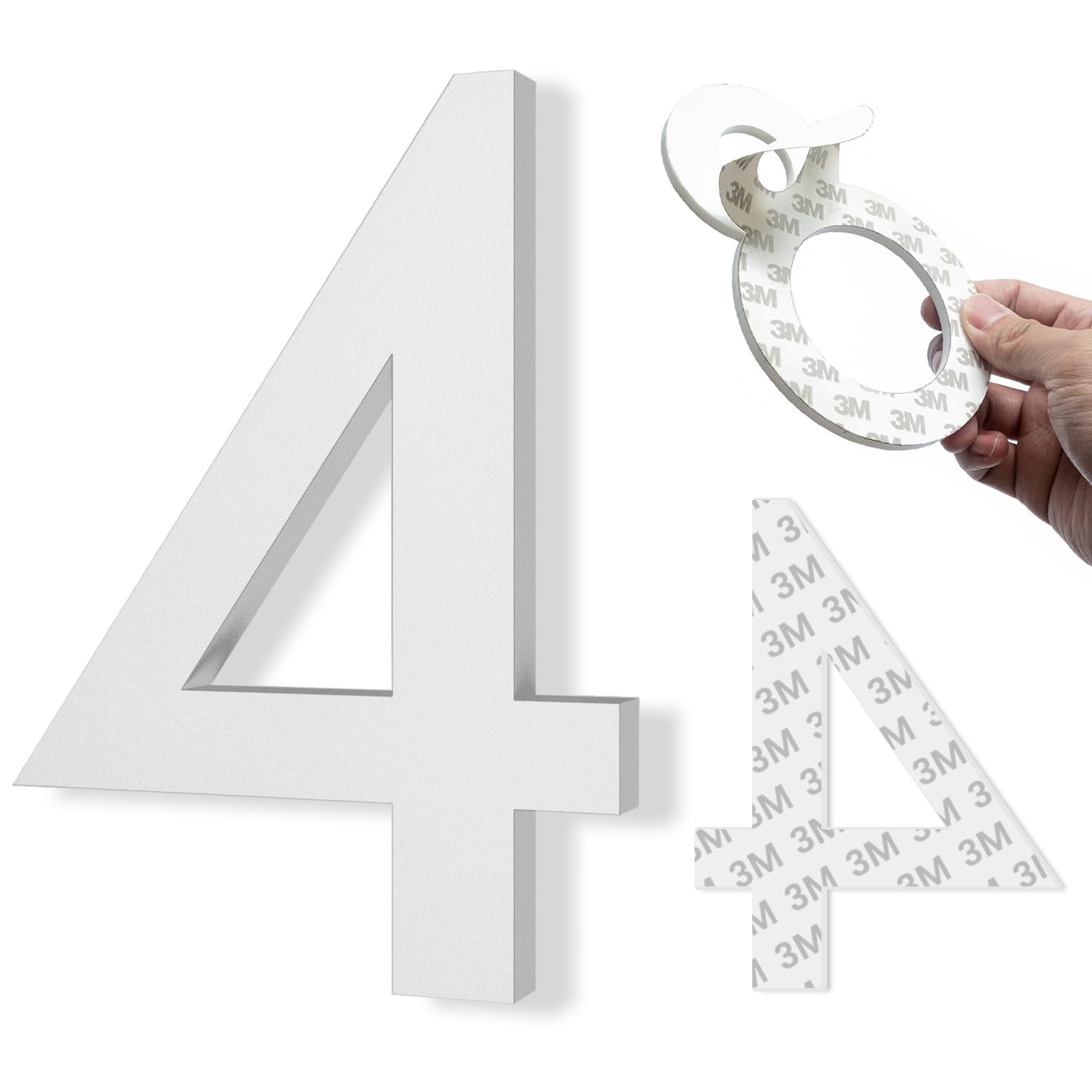 4 Inch House Numbers, Self-adhesive Mailbox Numbers