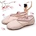 Ballet Slipper Shoes Pointe Canvas Split Sole Practice Ballet Dancing Gymnastics Shoes Ballet Flat Slipper Yoga Shoes US8 Nude