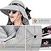 Women Sun Hat with Neck Flap Wide Brim | Ladies Outdoor Shade Hat for Summer, Hiking, Beach, Fishing, Travel, Gardening | UPF50+ Sun Protection - Grey
