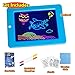 Obuby Kids Magic Pad Light Up Glow Drawing Board LED Draw Sketch Tablet for Art Write Learning which Includes Fun Guide Stencils, Glow Boost Card, Cleaning Cloth
