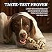 Buffalo Range Rawhide Dog Treats | Healthy, Grass-Fed Buffalo Jerky Raw Hide Chews | Hickory Smoked Flavor | Jerky Braids, 5Count