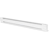 Stelpro B1502W Baseboard Heater 1500W, 66 1/4" x 5 7/8", 240 Volts, B-Series BRAVA Electric Baseboard with Rounded Corners, W