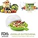 Salad Cutter Bowl Cuts Fruit or Vegetables in 60 Seconds - Dual Use Chopper(Green)