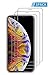 iPhone Xs MAX [3 Pack] Clear Tempered Glass Screen Protector 3D Touch Screen Protection Film Compatible for Apple iPhone Xs MAX [Case Friendly] Anti-Fingerprint