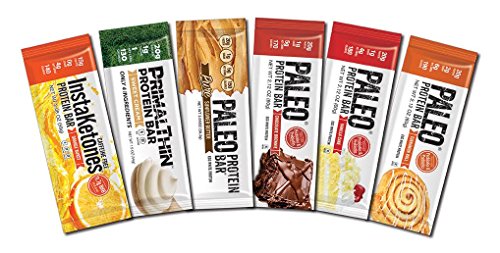 Paleo : Primal : InstaKetone : Protein Bars (Variety) 12 Bars (2 ea) Low Net Carb (Gluten Free : Keto) Paleo : Primal : InstaKetone : Protein Bars (Variety) 12 Bars (2 ea) Low Net Carb (Gluten Free : Keto)