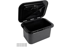Lawnoval for Marine Fishing Tackle Storage Box with Watertight Lid, ABS Boat Hatch Cover for Yachts and Fishing Boats, 37.5 x