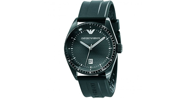 Emporio Armani AR-Reloj analógico de Cuarzo de Caucho AR0683 : Amazon.es:  Relojes