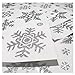 Glitter Snowflake Window Clings 114 pcs Reusable Sparkly Static Window Clings for Christmas Holiday Winter Decorations Multi-Size (Silver, 114 pcs)