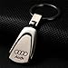 Chapled Audi Emblem Keychain Keyring Logo Symbol Sign Badge Personalized Custom logotipo Quality Metal Alloy Nice Gift for Man Woman