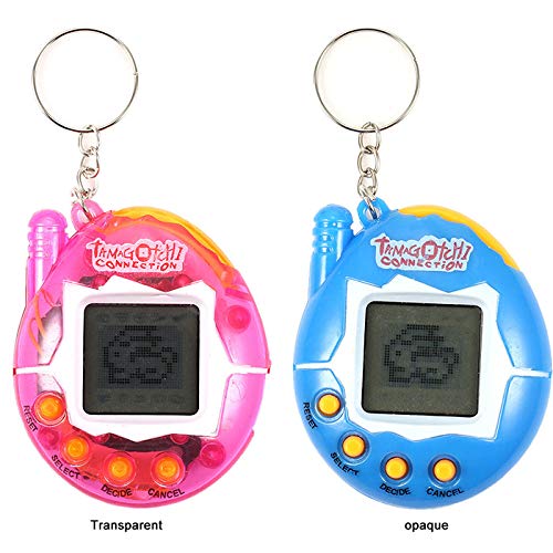 Nessere Tamagotchi Pets Virtual Cyber Pet Toy Fun for Kids Virtual Pet Toy Game Machine (Transparent)
