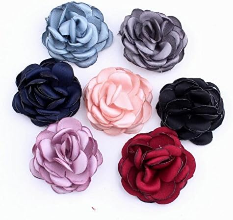 Amazon Co Jp 花 フラワー ハンドメイド 手芸材料 ヘアアクセサリーパーツ ローズ バラモチーフ 手作り 可愛い 7号 30点 服 ファッション小物