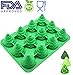 Palksky JUMBO SIZE 3D Silicone 12 Cavity Tree Mold & Christmas Tree mold Make xmas tree cake、chocolate、 Jello、shaped candles Christmas