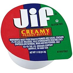 Jif Creamy Peanut Butter, Portion Control, 1.1