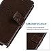 MOLLYCOOCLE Note 4 Case, Galaxy Note 4 Case Natural Luxury Brown Stand Wallet Purse Credit Card Holders Design Flip Folio TPU Soft Bumper PU Leather Ultra Slim Fit Cover for Samsung Galaxy Note 4